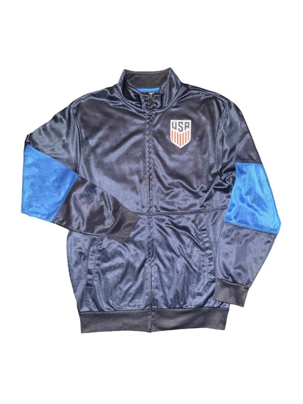 Team USA Jacket Men’s Navy Blue United States Soccer USSF Full Zip Medium FIFA